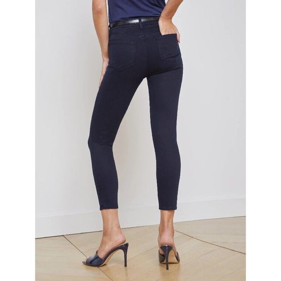L'Agence Jeans Womens 27 Blue Margot High Waist Skinny Ankle Modal Blend NEW - Picture 6 of 8